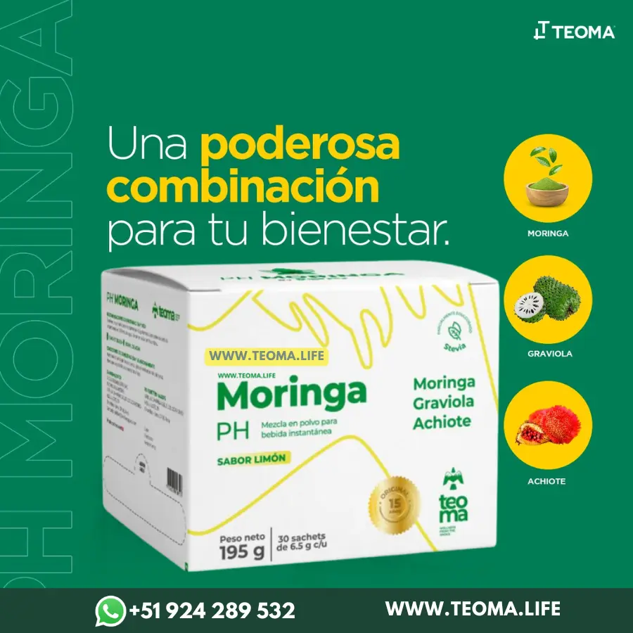 PH Moringa Caja de 30 sobres Teoma Perú